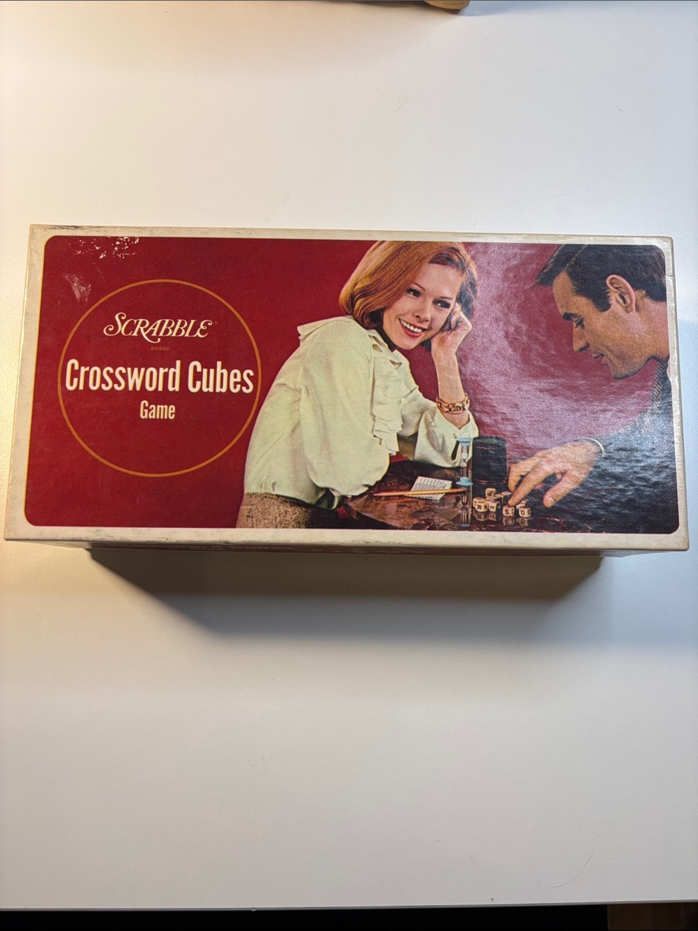 Scrabble Crossword Cubes Game Vintage 1968